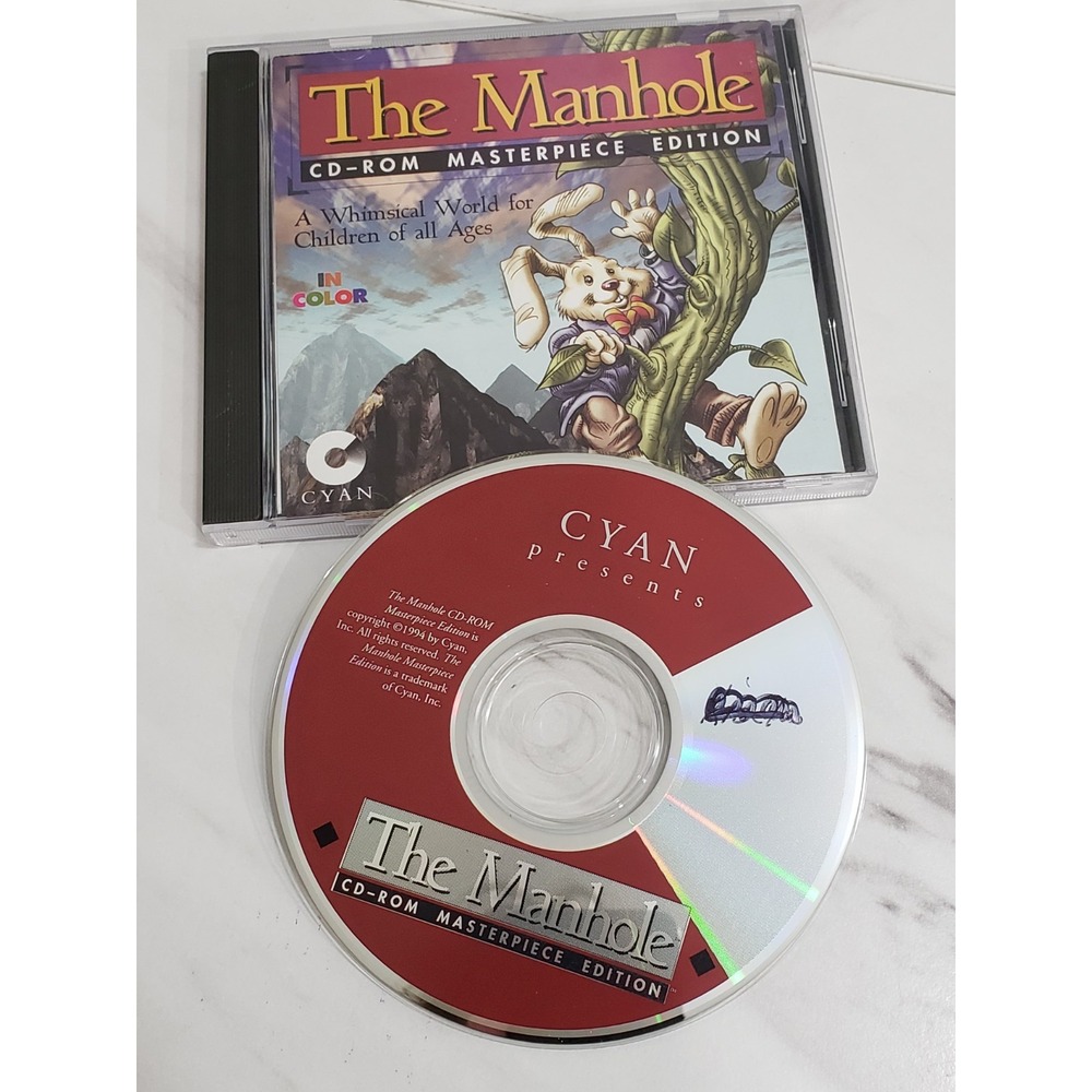 The Manhole Masterpiece Edition Complete CIB w/ Poster PC CD-ROM